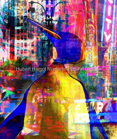 penguin-in-nyc1 Hubert Hamot Numartis Pop Art Digital