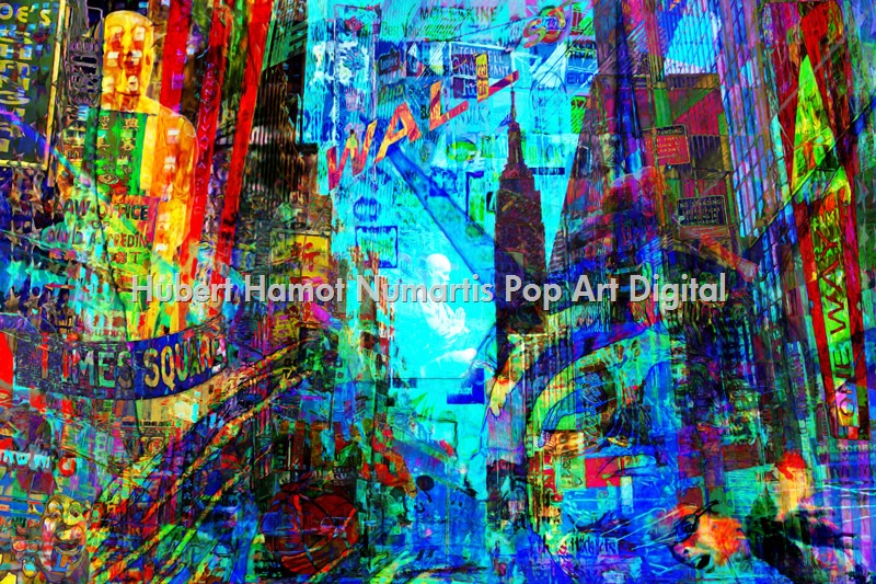 new-york-city Hubert Hamot Numartis Pop Art Digital